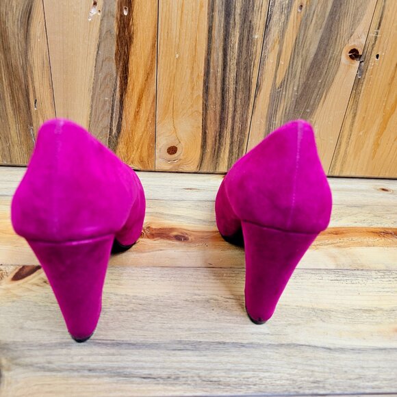 Big Buddha Jane Hot Pink Platform Heels - Picture 4 of 7